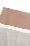 SWAYING/KNIT silk stitching contrasting color tube top skirt SW24SS2L12 white